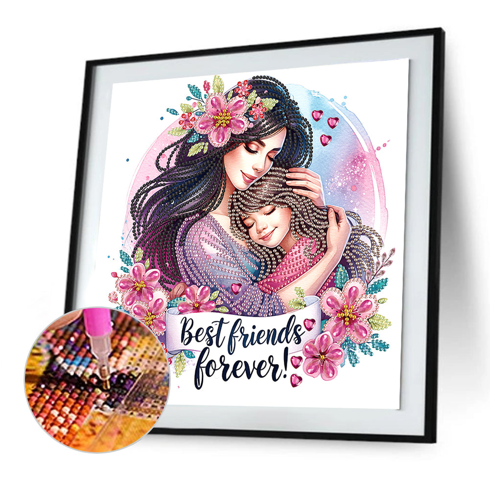 Diamond Painting - Partial Special Shaped - Mother'S Day (30*30CM)