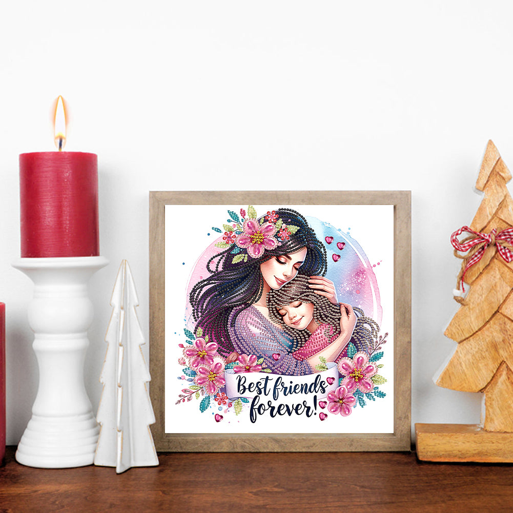 Diamond Painting - Partial Special Shaped - Mother'S Day (30*30CM)