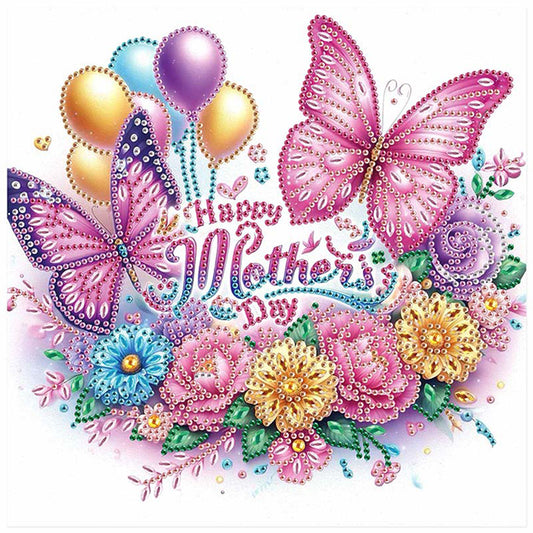 Diamond Painting - Partial Special Shaped - Mother'S Day (30*30CM)