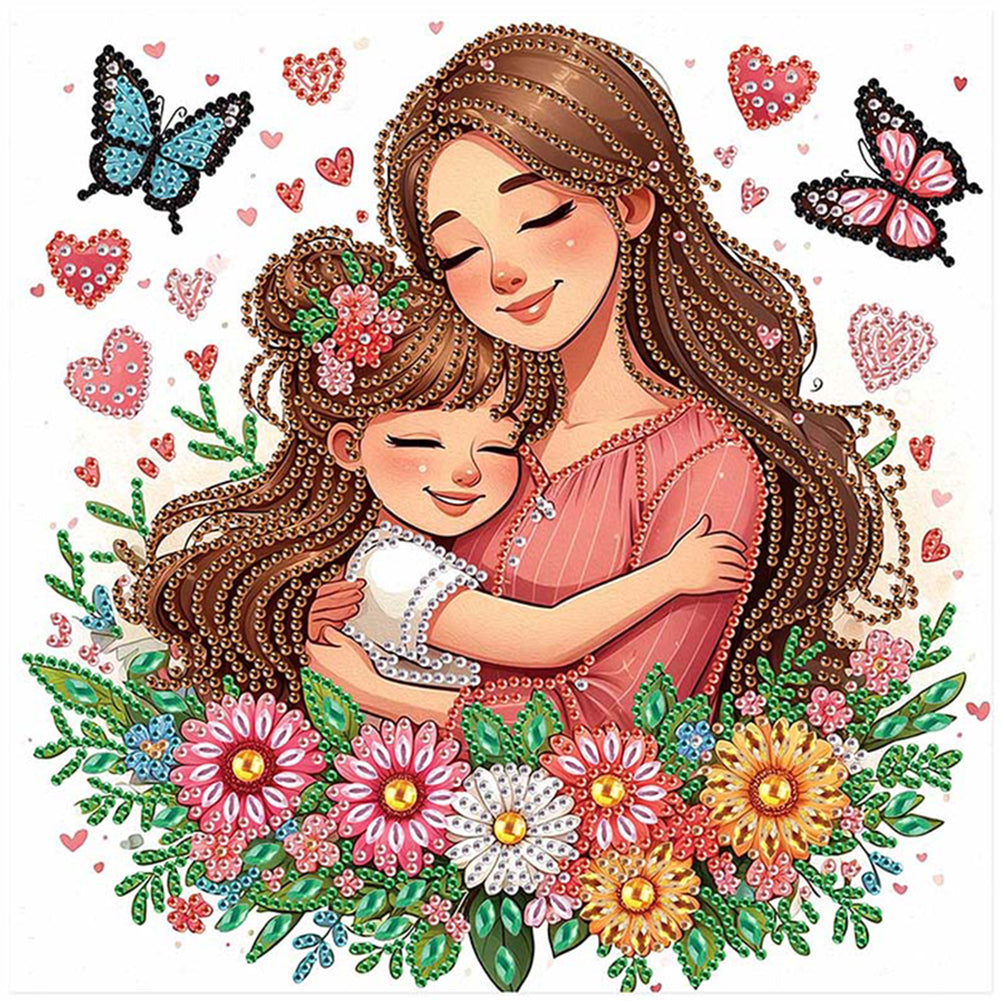 Diamond Painting - Partial Special Shaped - Mother'S Day (30*30CM)