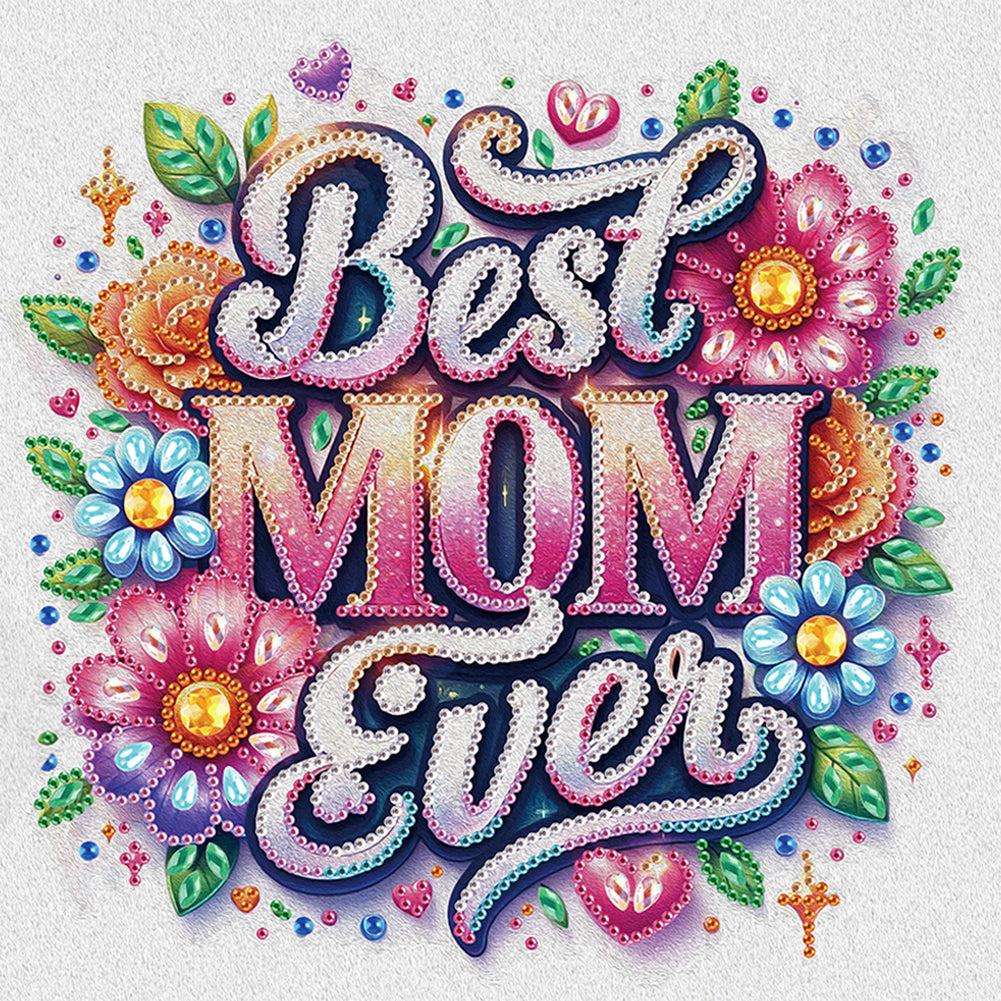 Diamond Painting - Partial Special Shaped - Mother'S Day (30*30CM)