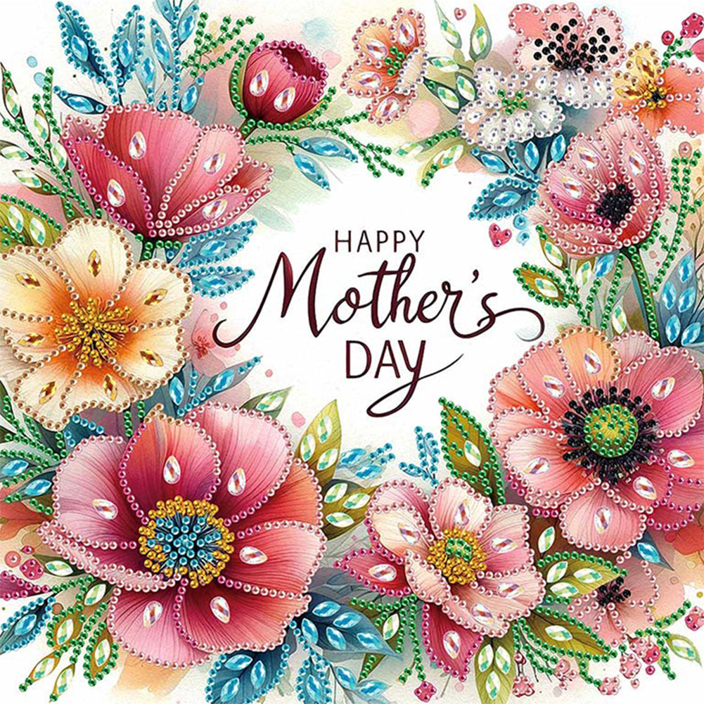 Diamond Painting - Partial Special Shaped - Mother'S Day (30*30CM)