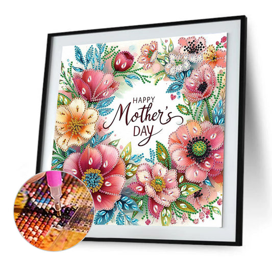 Diamond Painting - Partial Special Shaped - Mother'S Day (30*30CM)