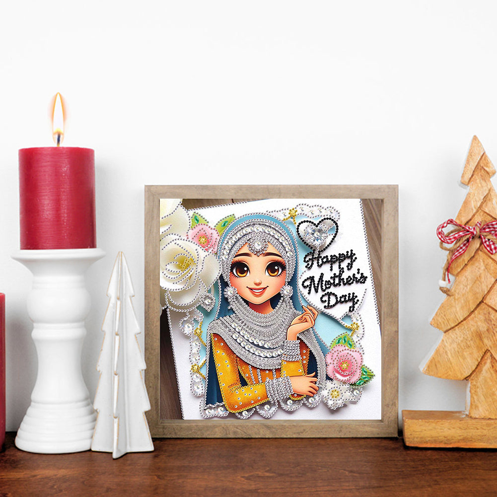 Diamond Painting - Partial Special Shaped - Mother'S Day (30*30CM)
