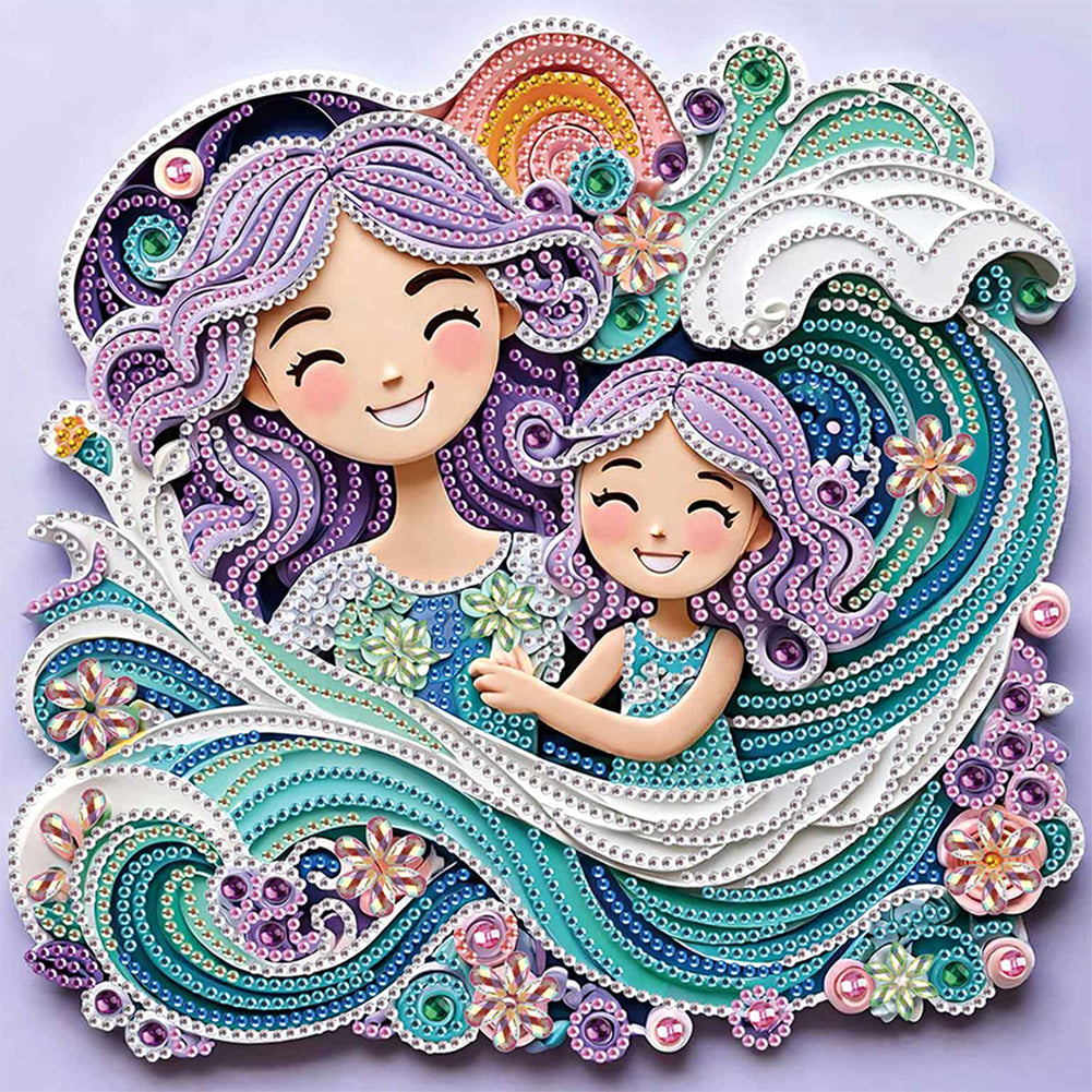 Diamond Painting - Partial Special Shaped - Mother'S Day (30*30CM)
