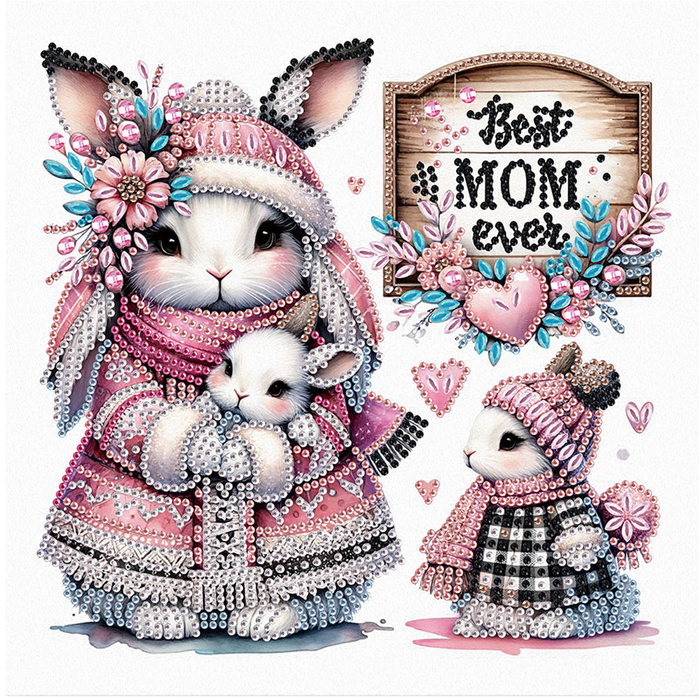 Diamond Painting - Partial Special Shaped - Mother'S Day (30*30CM)