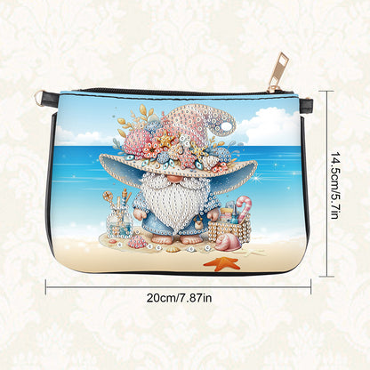 Colorful Pattern Diamond Painting Coin Chain Purse 5D Diamond Handmade Chain Bag
