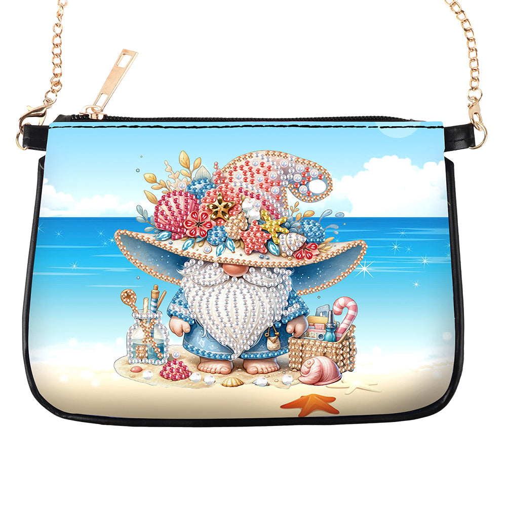 Colorful Pattern Diamond Painting Coin Chain Purse 5D Diamond Handmade Chain Bag