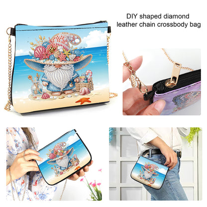 Colorful Pattern Diamond Painting Coin Chain Purse 5D Diamond Handmade Chain Bag