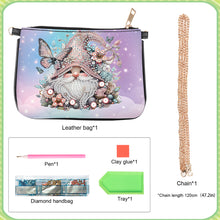 Load image into Gallery viewer, Colorful Pattern Diamond Painting Coin Chain Purse 5D Diamond Handmade Chain Bag
