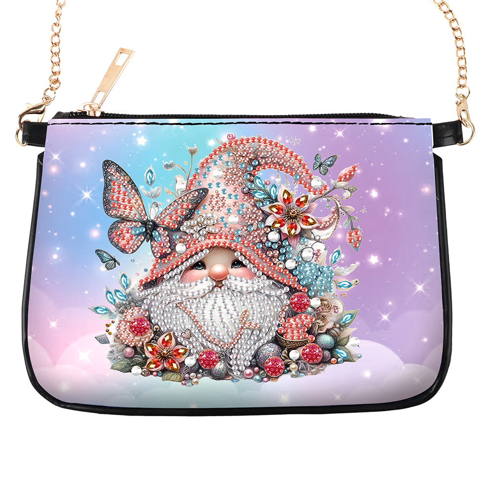 Colorful Pattern Diamond Painting Coin Chain Purse 5D Diamond Handmade Chain Bag