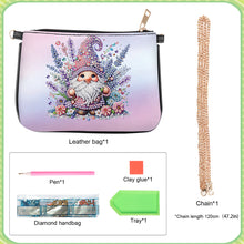 Load image into Gallery viewer, Colorful Pattern Diamond Painting Coin Chain Purse 5D Diamond Handmade Chain Bag
