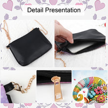 Load image into Gallery viewer, Colorful Pattern Diamond Painting Coin Chain Purse 5D Diamond Handmade Chain Bag
