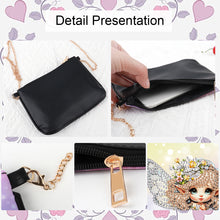 Load image into Gallery viewer, Colorful Pattern Diamond Painting Coin Chain Purse 5D Diamond Handmade Chain Bag
