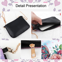 Load image into Gallery viewer, Colorful Pattern Diamond Painting Coin Chain Purse 5D Diamond Handmade Chain Bag
