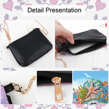 Load image into Gallery viewer, Colorful Pattern Diamond Painting Coin Chain Purse 5D Diamond Handmade Chain Bag
