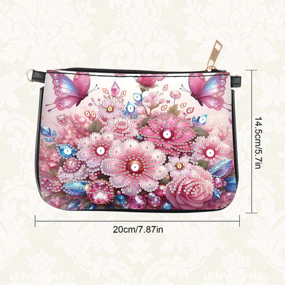 Colorful Pattern Diamond Painting Coin Chain Purse 5D Diamond Handmade Chain Bag