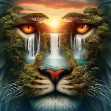 Load image into Gallery viewer, Diamond Painting - Full Round - Tiger (40*40CM)

