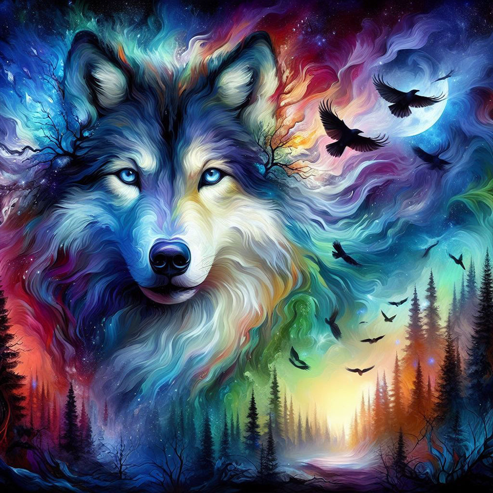 Diamond Painting - Full Round - Wolf (40*40CM)