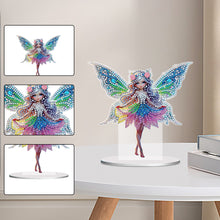 Load image into Gallery viewer, Special Shape Butterfly Girl Diamond Painting Desktop Decors Bedroom Table Decor
