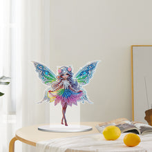 Load image into Gallery viewer, Special Shape Butterfly Girl Diamond Painting Desktop Decors Bedroom Table Decor
