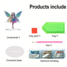 Load image into Gallery viewer, Special Shape Butterfly Girl Diamond Painting Desktop Decors Bedroom Table Decor

