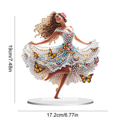 Special Shape Butterfly Girl Diamond Painting Desktop Decors Bedroom Table Decor