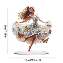 Load image into Gallery viewer, Special Shape Butterfly Girl Diamond Painting Desktop Decors Bedroom Table Decor
