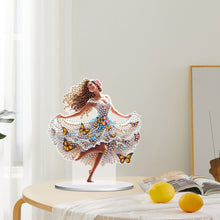Load image into Gallery viewer, Special Shape Butterfly Girl Diamond Painting Desktop Decors Bedroom Table Decor
