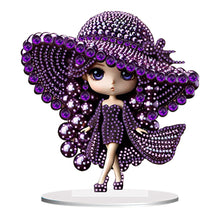 Load image into Gallery viewer, Special Shape Butterfly Girl Diamond Painting Desktop Decors Bedroom Table Decor
