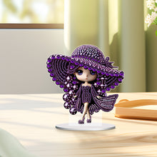 Load image into Gallery viewer, Special Shape Butterfly Girl Diamond Painting Desktop Decors Bedroom Table Decor
