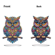 Load image into Gallery viewer, Acrylic Special Shape Owl Desktop Diamond Art Kits Rhinestones Desktop Ornaments
