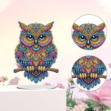 Load image into Gallery viewer, Acrylic Special Shape Owl Desktop Diamond Art Kits Rhinestones Desktop Ornaments
