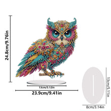 Load image into Gallery viewer, Acrylic Special Shape Owl Desktop Diamond Art Kits Rhinestones Desktop Ornaments
