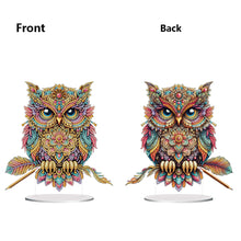 Load image into Gallery viewer, Acrylic Special Shape Owl Desktop Diamond Art Kits Rhinestones Desktop Ornaments
