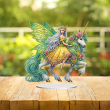 Load image into Gallery viewer, Acrylic Special Shape Unicorn Fairy Desktop Diamond Art Kits Bedroom Table Decor
