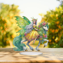 Load image into Gallery viewer, Acrylic Special Shape Unicorn Fairy Desktop Diamond Art Kits Bedroom Table Decor

