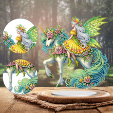 Load image into Gallery viewer, Acrylic Special Shape Unicorn Fairy Desktop Diamond Art Kits Bedroom Table Decor
