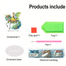 Load image into Gallery viewer, Acrylic Special Shape Unicorn Fairy Desktop Diamond Art Kits Bedroom Table Decor
