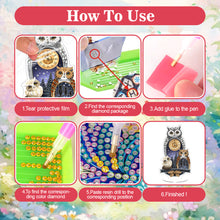 Load image into Gallery viewer, Acrylic Special Shape Flower Bird Diamond Art Clock Ornaments Kit for Home Decor
