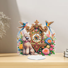 Load image into Gallery viewer, Acrylic Special Shape Flower Bird Diamond Art Clock Ornaments Kit for Home Decor
