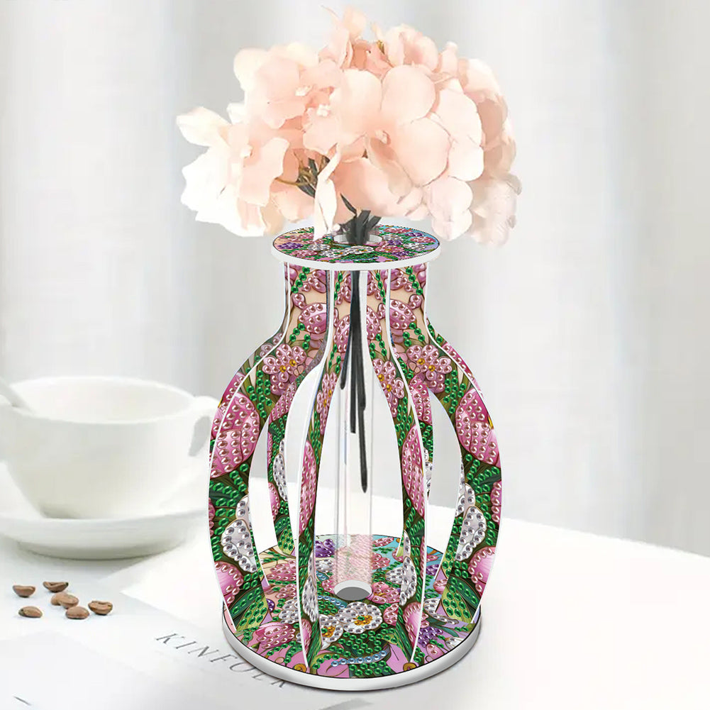 Floral Diamond Painting Flower Vase Desktop Diamond Art Kits Bedroom Table Decor