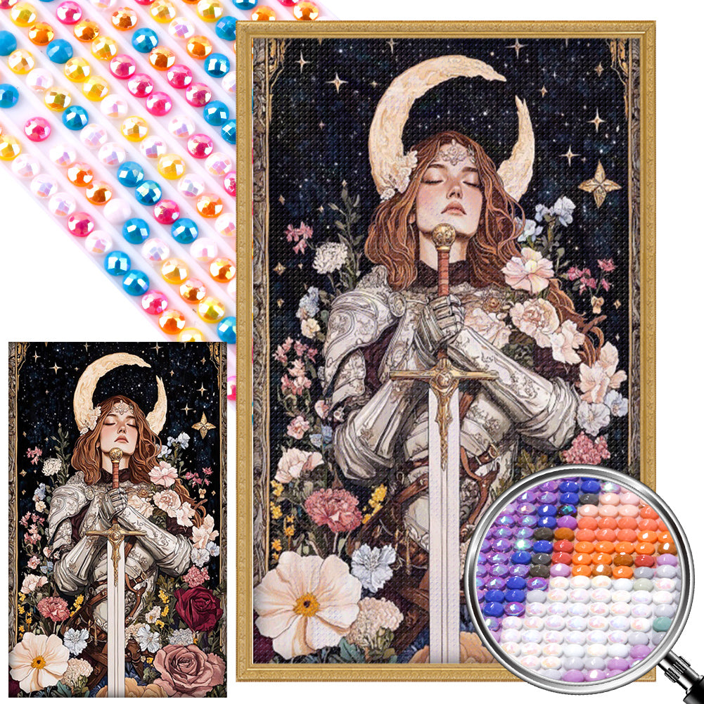 AB Diamond Painting - Full Round - Vintage Knight (40*65CM)