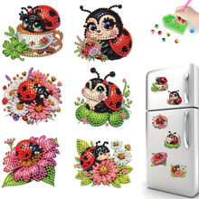 Load image into Gallery viewer, 6Pcs Acrylic Bee Diamond Art Magnets Decals Diamond Painting Refrigerator Magnet
