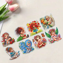 Load image into Gallery viewer, 8 Pcs 5D Diamond Painting Sticker Kit Diamond Art Stickers for Adults Beginners
