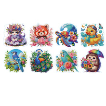 Load image into Gallery viewer, 8 Pcs 5D Diamond Painting Sticker Kit Diamond Art Stickers for Adults Beginners
