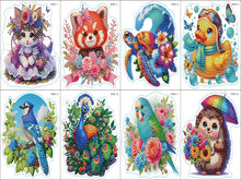 Load image into Gallery viewer, 8 Pcs 5D Diamond Painting Sticker Kit Diamond Art Stickers for Adults Beginners
