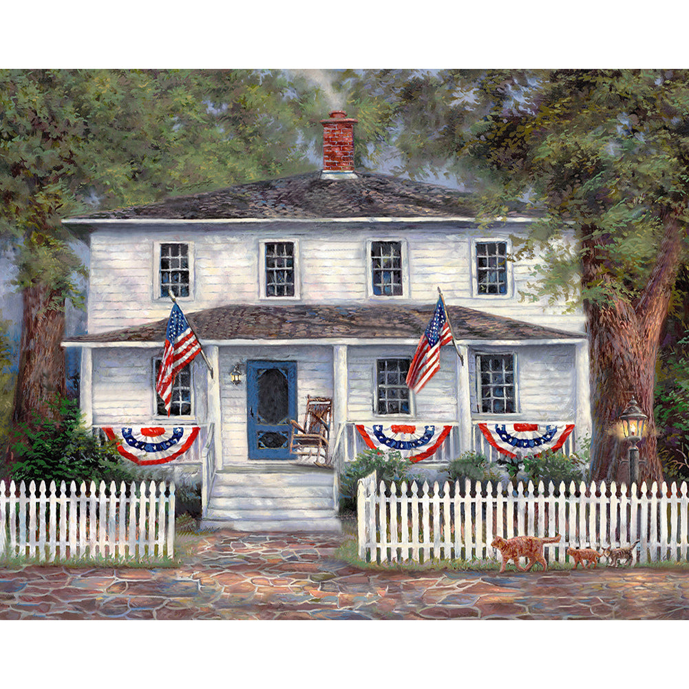 Diamond Painting - Full Round - White House (40*50CM)