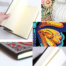 Load image into Gallery viewer, 50 Pages A5 Special Shaped Butterfly 5D Diamond Painting Notebook for Boys Girls
