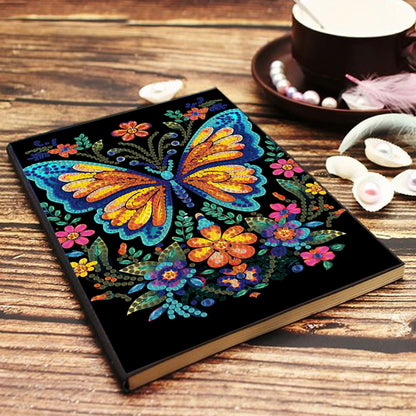 50 Pages A5 Special Shaped Butterfly 5D Diamond Painting Notebook for Boys Girls